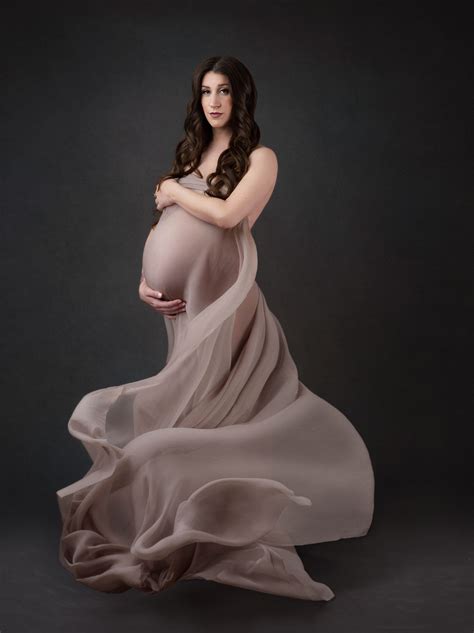Philadelphia Maternity Photography Flowing Silk Fabric Maternity