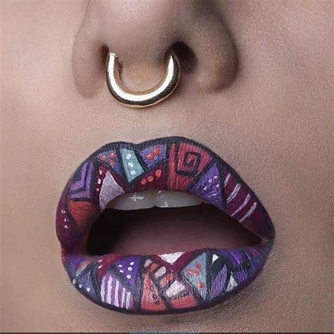 Fake Septum Piercing Jewelry At Cool Geometric Lip