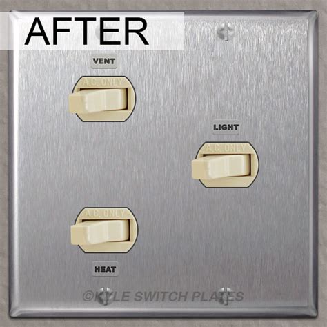Inspect old switch to determine type of replacement model you need. Kyle Switch Plates: Replacement Covers for NuTone Light ...