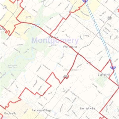 Montgomery County Pa Zip Code Map