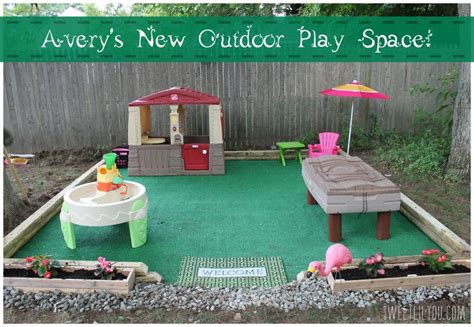 Diy Outdoor Play Space Averys Place Sweet Lil You Outdoor Kids