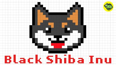 Pixel Art Shiba Inu Dog Series6 How To Draw A Kawaii Black Shiba