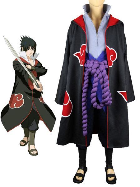 Brand New Naruto Itachi Uchiha Deluxe Cosplay Costume Black Costumes