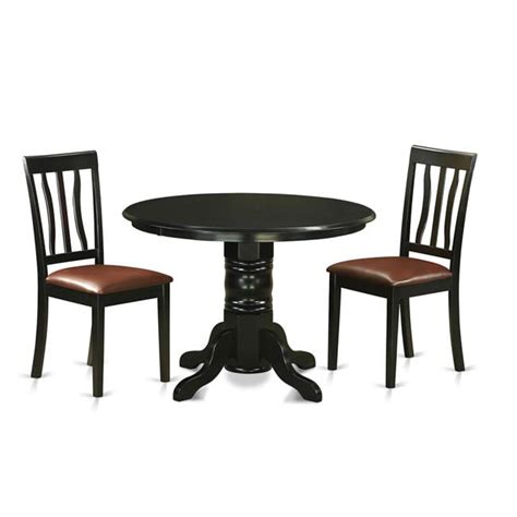 Small Kitchen Table Set With 2 Small Kitchen Table And 2 Chairs Black