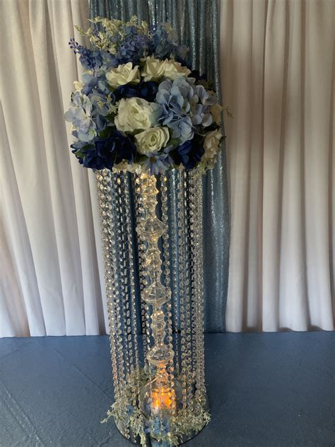 DIY Tall Crystal Chandelier | Chandelier centerpiece, Diy crystals