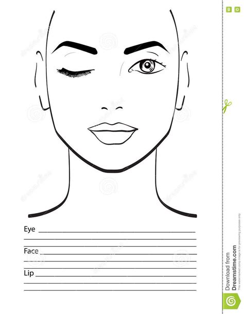 Image Result For Makeup Face Chart Template Makeup Face Charts Face