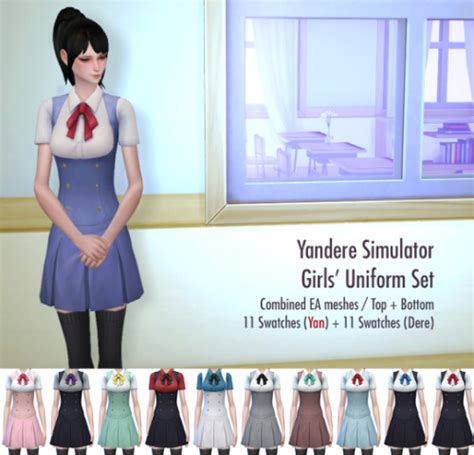 School Uniform The Sims 4 P1 Sims4 Clove Share Asia Tổng Hợp Custom