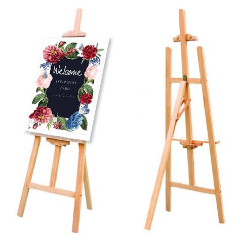 Drawing Painting Wooden Easel Stand Poster Stand Welcome Board Stand