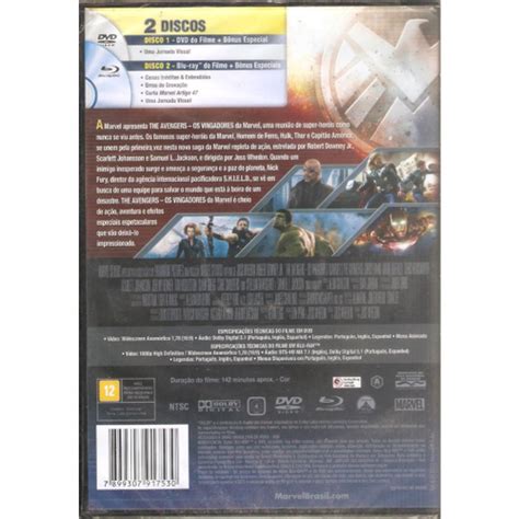 Dvd Blu Ray Marvels The Avengers Os Vingadores Em Promo O Na