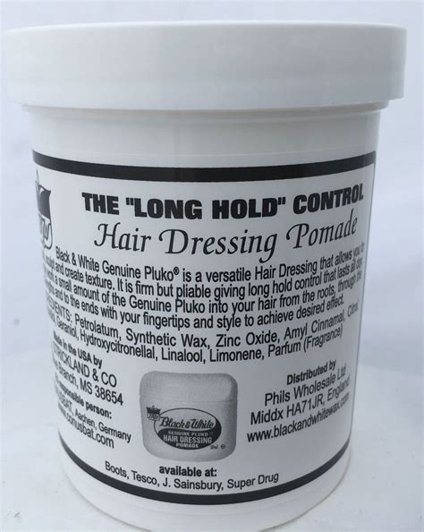 Black and white wax is the definitive hair styling icon. Black & White Hair Dressing Pomade - Afro Cosmetic Shop