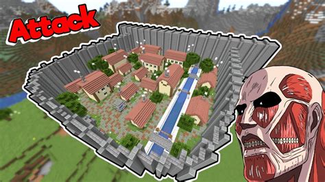 Recreating Attack On Titan City In Minecraft Youtube