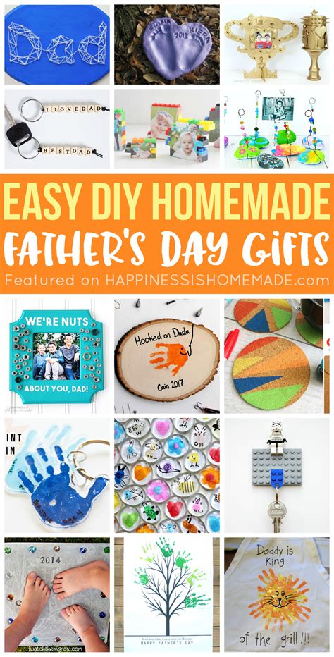 20 Homemade Fathers Day Ts That Kids Can Make Happiness Is Homemade