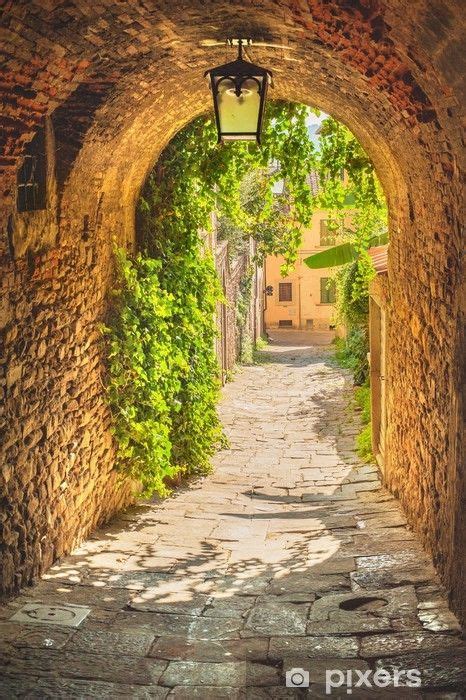 Old Streets Of A Medieval Tuscan Town Washable Wall Mural Holidays