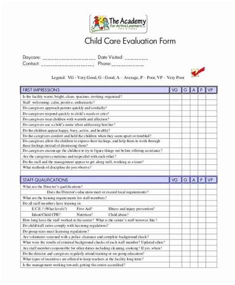 Preschool Teacher Evaluation Forms Lovely Free 7 Teacher Evaluation