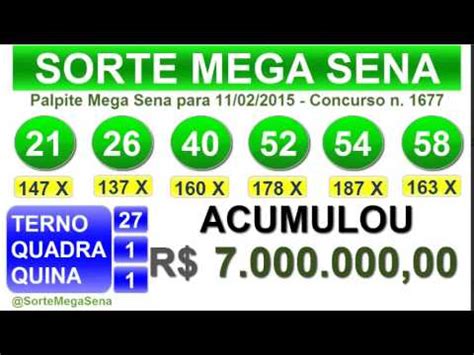 No g1 você consulta os concursos das como jogar e probabilidades. Palpite Mega Sena - 1677 - Sorteio em 11/02/2015 #MegaSena ...