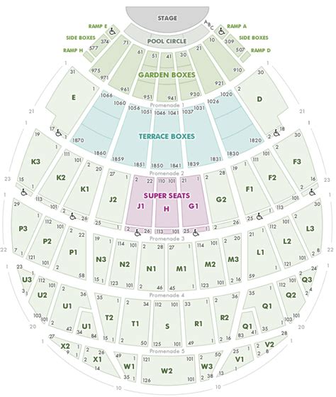 Hollywood Bowl Seating Chart Super Seats