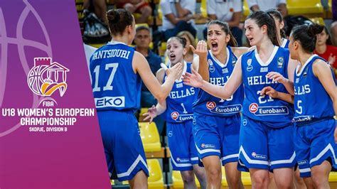 Austria V Greece Full Game Fiba U18 Womens European Championship Division B 2019 Fiba