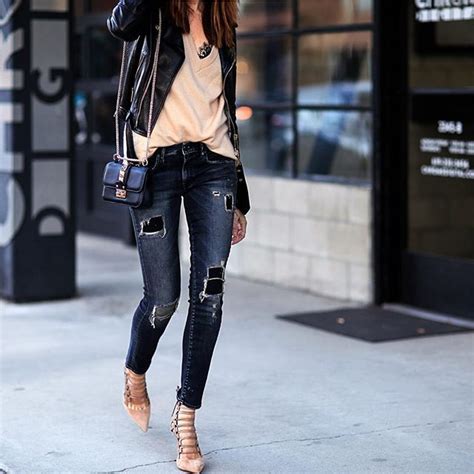 Erica Hoida • Fashionedchic On Instagram “ New Outfit Post Edgy With A Bit Of Lace Hope To
