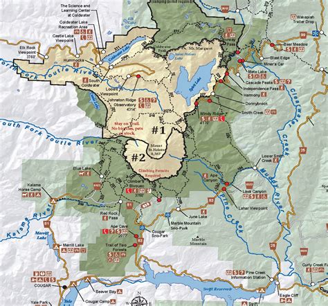 Mount Saint Helens Map