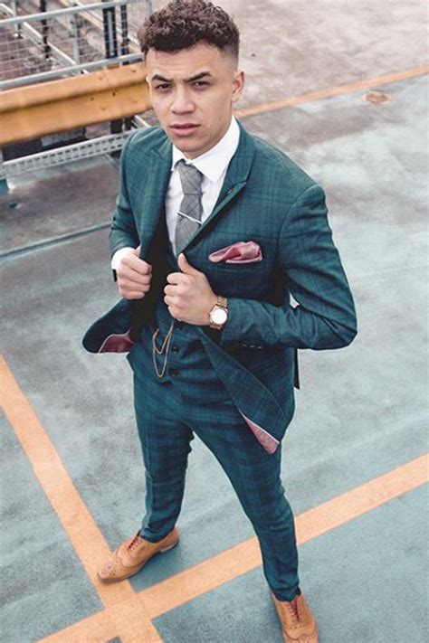 Actor Reece Douglas In Jerry Blue Check Suit Marc Darcy
