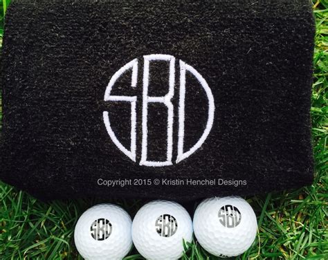 T Set Monogrammedpersonalized Golf Balls Set Of 3 6 Or 12 Etsy