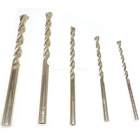 5pcs Carbide Tip Masonry Hammer Drill Bit Set Concrete Metric 4mm 5mm