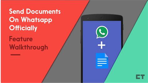 How To Send Documents On Whatsapp Official Update Youtube