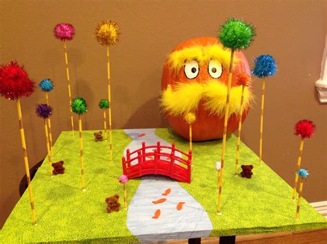 The Lorax Storybook Character Pumpkin Pumpkin Projects Fall Projects
