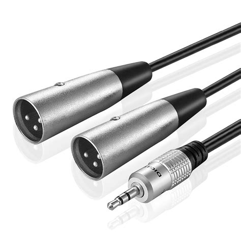 I have a stereo cable with a. 3.5mm TRS to XLR Adapter Cable (10FT) - Male to Male Stereo XLR Pinout Breakout Y Adapter ...