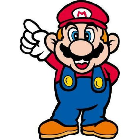 Super Mario Bros Standing Pose Mario Nintendo Cartoon Character Wall