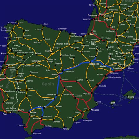 Major Rail Map Planning Sep 2012 Trip Travel Maps Spain Travel