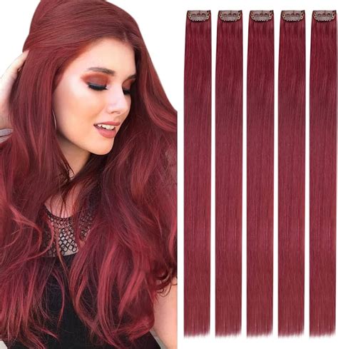 Top 117 Red Clip In Hair Extensions Polarrunningexpeditions