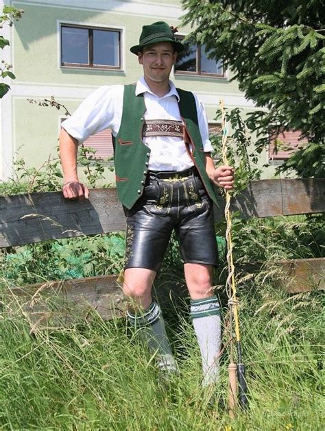 Leather Fashion Men Mens Fashion Bavarian Outfit German Outfit Leatherpants Leder Outfits