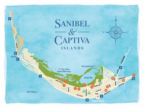 Sanibel Captiva Island And North Captiva Island Maps Street Map Of