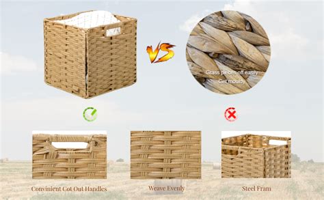 Omerai Wicker Baskets Storage For Organizing Large Wicker
