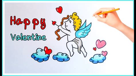 How To Draw Cupid For Valentines Dayสอนวาดรูปกามเทพตัวน้อย วัน