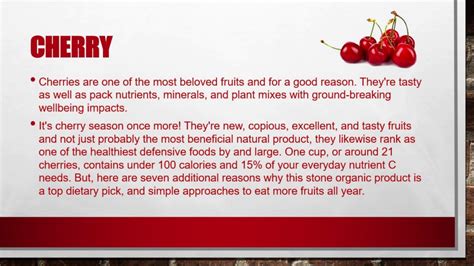 Advantages Of Cherry Facts Of Cherry Benefits Of Cherry Youtube