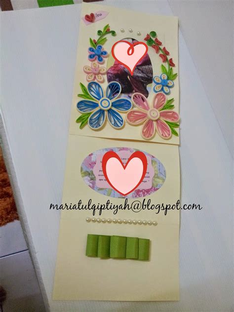 Pelukan ibu lebih menenangkan daripada yang lainnya. Panduan Kraf Riben dan Kertas: Kad Ucapan Quilling ...