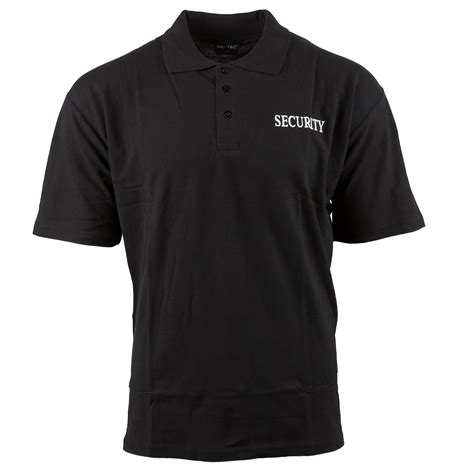 Poloshirt Security Black Poloshirt Security Black Polo Shirts