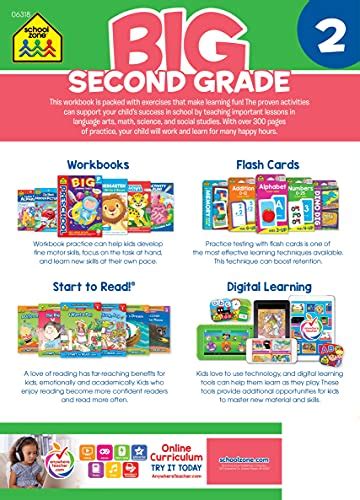 School Zone Big Second Grade Workbook 320 Pages Ages 7 To 8 2nd