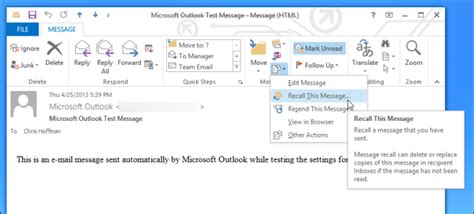 Open your sent items folder and look for the email you want to recall — it should be at the top of the list. Why You Can't Undo Sending an Email (and When You Can)