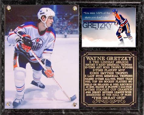 Wayne Gretzky 99 The Great One Hall Of Fame Nhl Photo Plaque Mvp Ebay