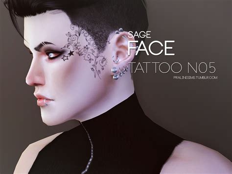 The Sims Resource Sage Face Tattoo N05
