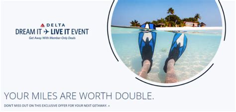 delta vacations promotion skymiles worth twice as much
