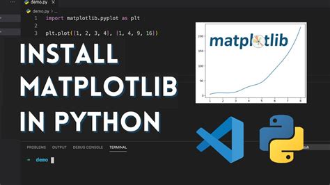 How To Install Matplotlib In Python And Run In Visual Studio Code Youtube