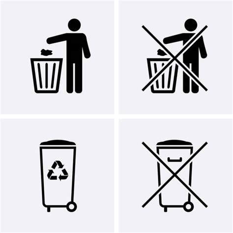 270 Prohibido Arrojar Basura Ilustraciones Gráficos Vectoriales