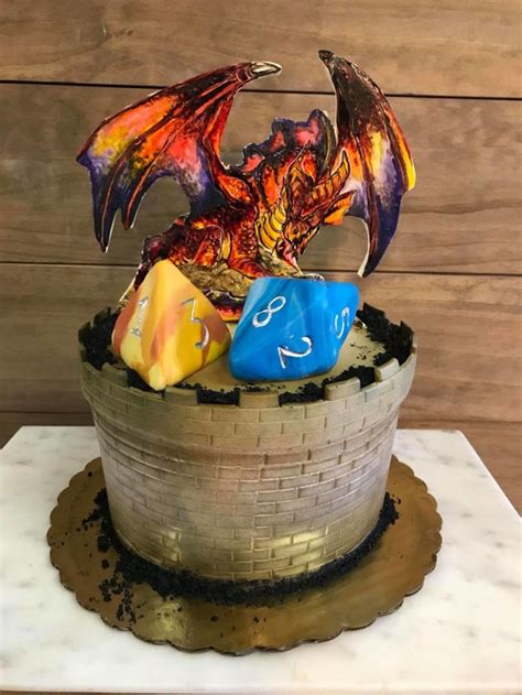 9 Epic Dungeons And Dragons Cakes Dragon Birthday Cakes Dragon Cakes
