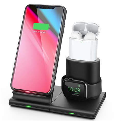Wireless Charger 3 In 1 Wireless Charging Stand For Apple Watch And