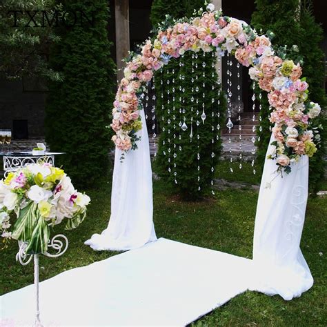 Custom Wedding Silk Flower Artificial Flower Arch Flower Arrangement