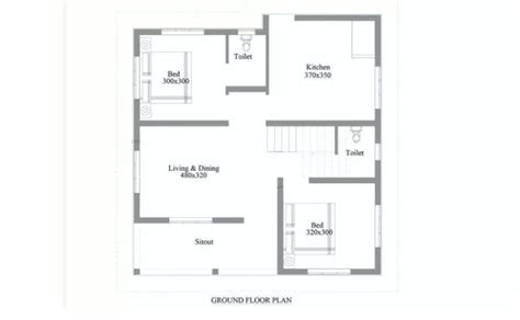 750 Square Feet 2 Bedroom Single Floor Low Budget House And Plan Home
